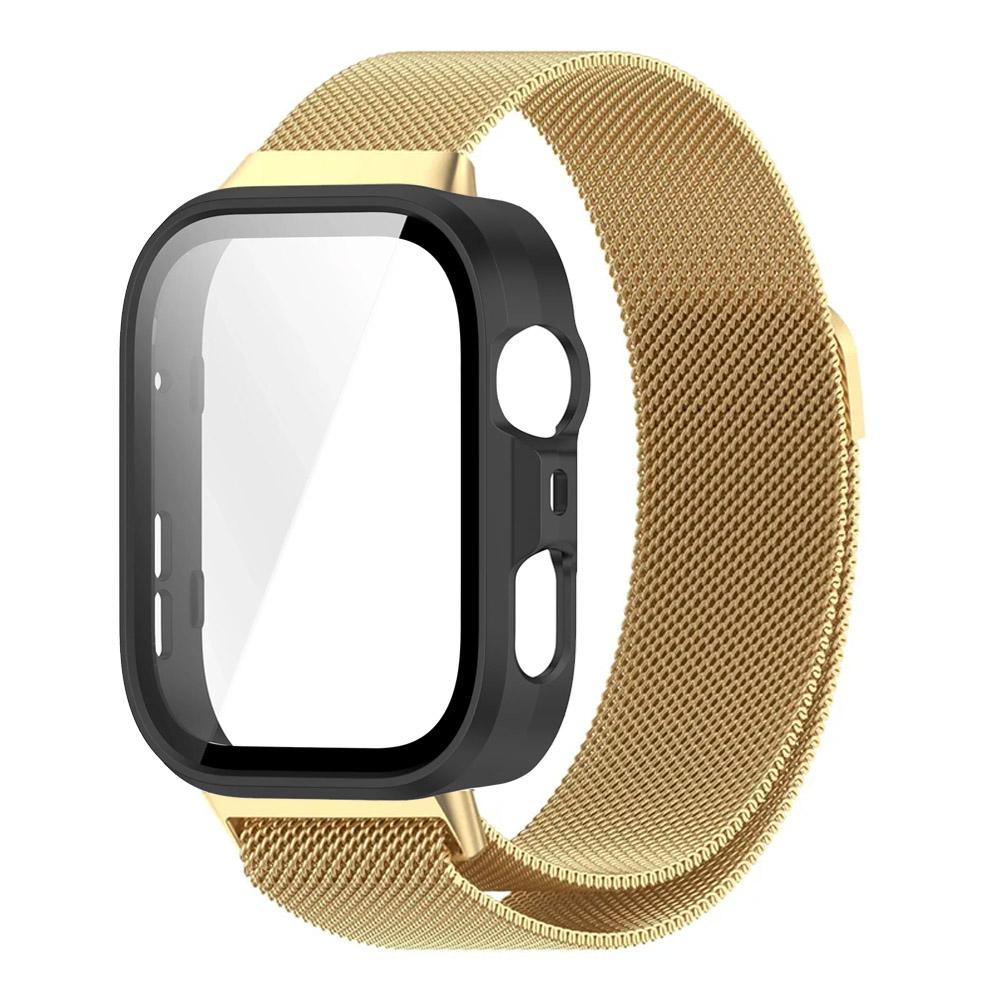 PC-Gehäuse + Metall-Mailänder Armband für Huawei Watch Fit 3/4/4 Pro Displayschutz-Stoßfänger Bequemes Armband für Huawei Watch Fit 4 Pro