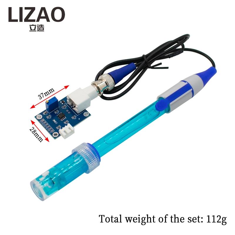 LIZAO PH Sensor Module Monitoring Control Board BNC PH Electrode Probe Water Quality Detection for Arduino