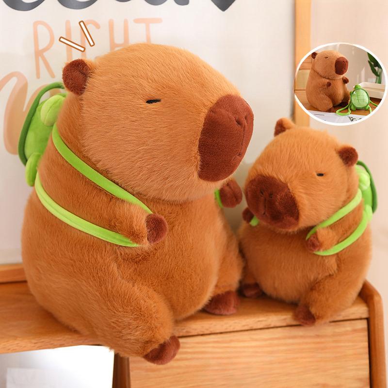 Kapibala Doll Dolls  Turtle Sitting Posture Capybara Plush Toy