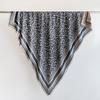 Spring and Autumn new rice gray leopard print scarf women's double-sided imitation cashmere thickened warm fringed large square scarf shawl dual-p