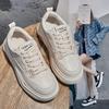 Kleine weiße Schuhe Damen Frühling Neu Dicksohlige Erhöhte Lässige Sportliche Allround-Sneaker