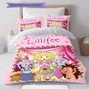 Prinzessin Lillifee Pupsi Cindy Clara Henry Rosalie Bedding Set 3 Pcs Duvet Cover Set with 2 Pillowcases Soft Microfiber No Infill