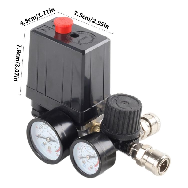 90-120PSI Control Valves Manifold Relief Regulator Air Compressor Pressure Switches Control Valves Air Pressure Regulator
