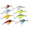 8PCS with Hook Crank Bait ABS Bass Fishing Lures Lifelike Swimbaits Lures  Saltwater Fishing