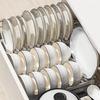 Zhishi 57-Piece Underglaze Ceramic Dinnerware Set