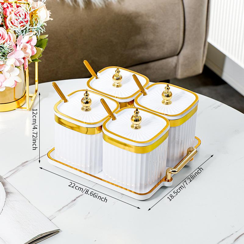 Spice Storage Box Home Kitchen High-end Peppercorn Condiment Seasoning Jar Food Grade Dry Material Sealing Jar Set