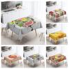 Food Theme Tablecloth Waterproof and Oil-proof Tablecloth Nordic Style Kitchen Tablecloth Modern Home Decoration