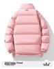 Men's Trendy Thickened Cotton Jacket - Autumn/Winter Stand-Up Collar Warm Short Coat