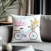 Fashion BBbicycleed Cushion Cover Antidustmite Pillowcase Invisible Zipper Silky Short Plush Sofa Cushion Cover