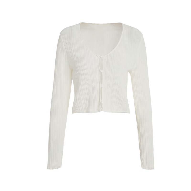 ELLASSAY Women's Striped Slim V-Neck Knit Top