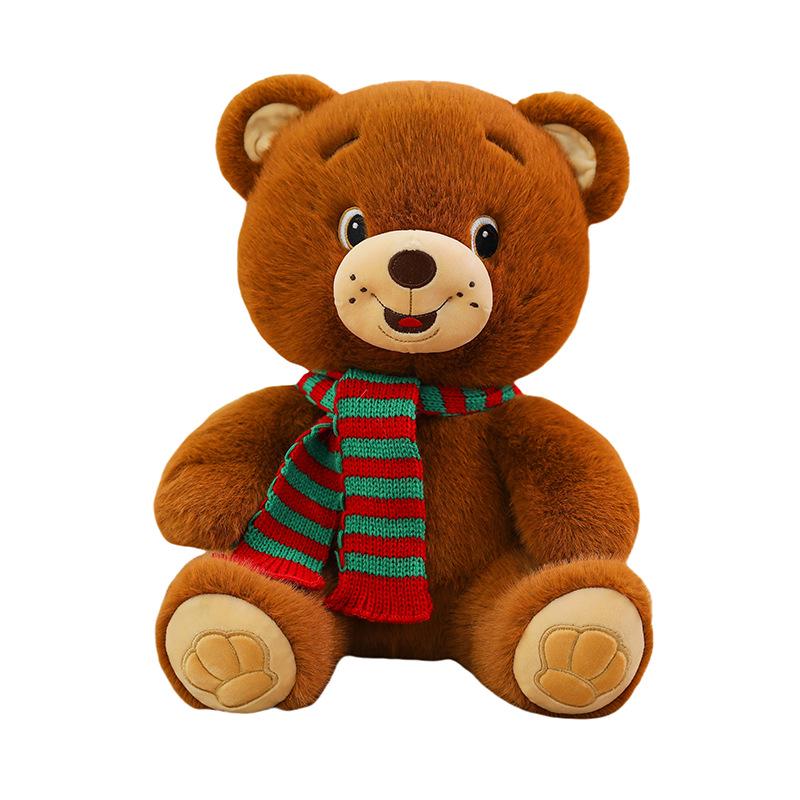 Adorable Teddy Bear Plush with Scarf - Perfect Gift for Girls