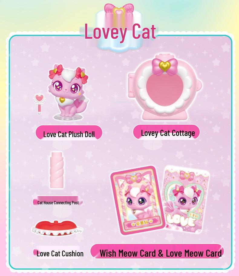 Beautiful Kitten Plush Toy Princess - Wish Meow Meow Birthday Gift for Girls
