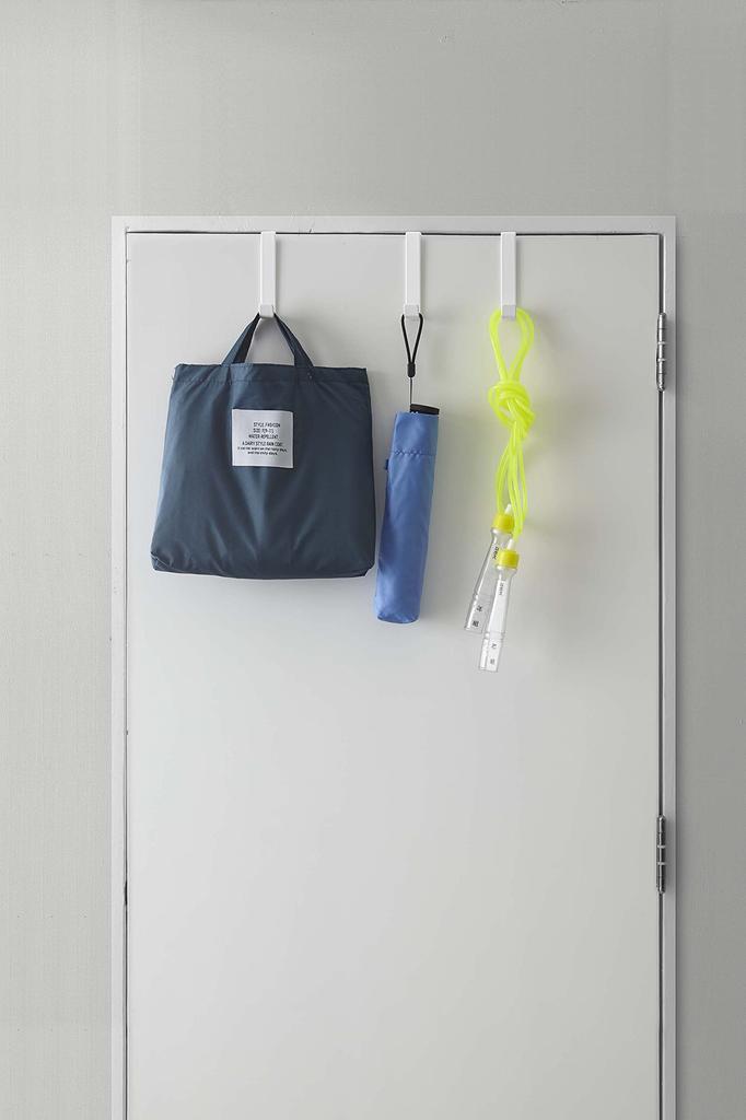 Yamazaki Jitsugyo Door Hanger Set of 5 White Approx. W1.5XD7XH9cm Smart Door Hook 4890