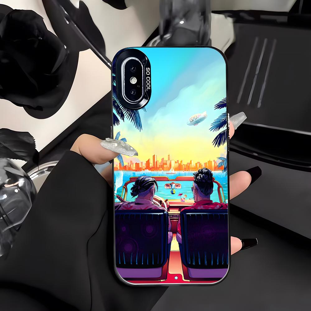 P-PNL Rapper Handyhülle Für IPhone 17 Air 16 E 15 14 Plus 13 12 11 Pro Max Farbige Silberne Hülle