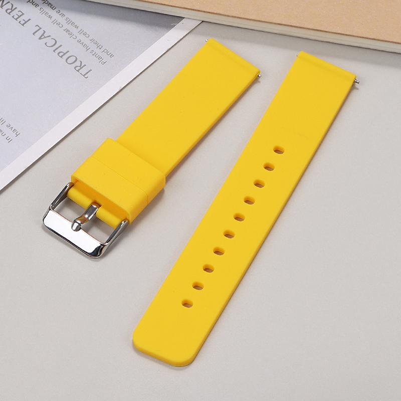 12/14/16/18mm 19mm 20mm 21mm 22mm 24mm Quick Release Silicone Strap for Huawei GT2/GT3 Smart Watch Bracelet Galaxy Watch 3 Band