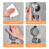 Shower Head Holder Bathroom Accessories Universal ABS Plastic Wall Shower Stand Adjustable Suction Cups Brackets Shower Head