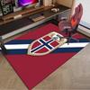 Norwegian Football Crest Area Rug Office Rug, Chair Rug, Decor Carpet Livingroom Bedroom Mat, Large Size Fan Gifts Christmas Gifts