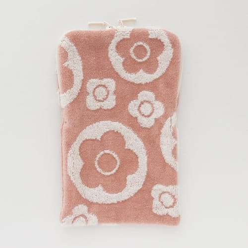 MARY QUANT Zippered Towel (SAKURA Series) PET Bottle Case/Cover (100% Cotton) 000480-0001 (Beige)