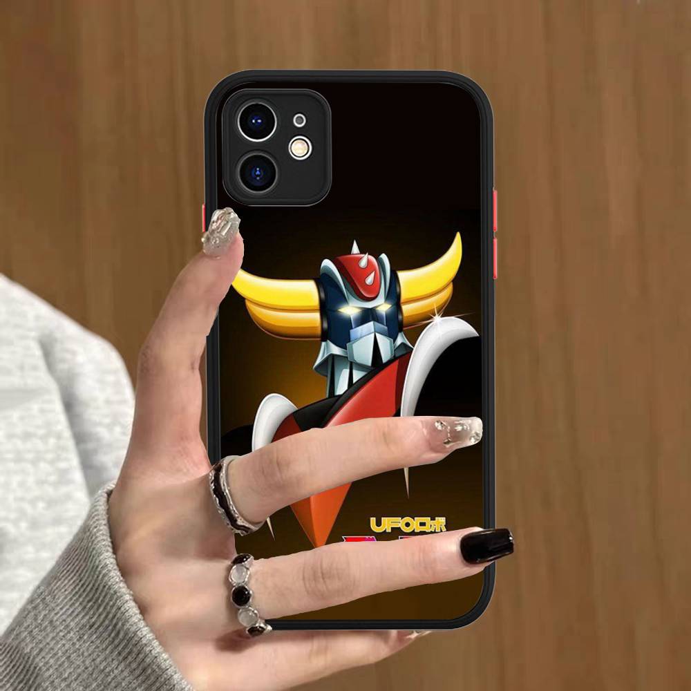 UFO R-Robot G-Goldorak For IPhone Air 16 15 14 Plus 13 12 11 Pro Max Matte Cover Jelly Shockproof Phone Case
