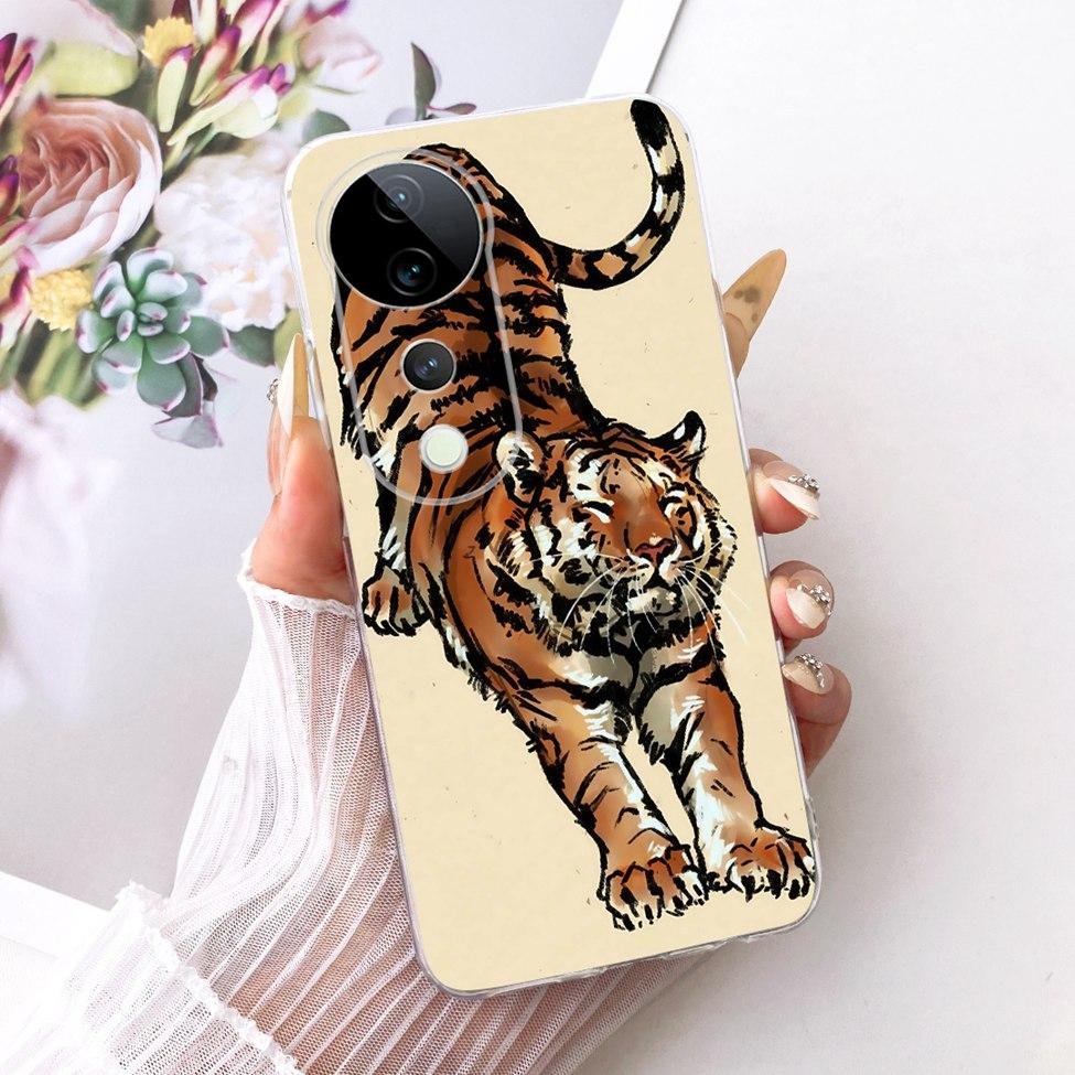Casing For Vivo S19 Pro Clear Case Aesthetic Luxury Cute Fashion Flower Funny Painted Funda For Vivo S19Pro V2362A Cover