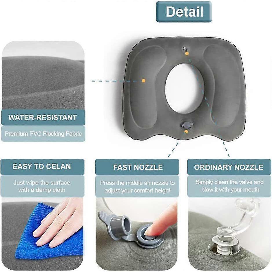 Orthopaedic Seat Cushion,inflatable Cushion, Haemorrhoids Seat Cushion, Orthopaedic Pain Relief Pillow For Pregnancy, Coccyx, Bed Sores, Post Natal, S