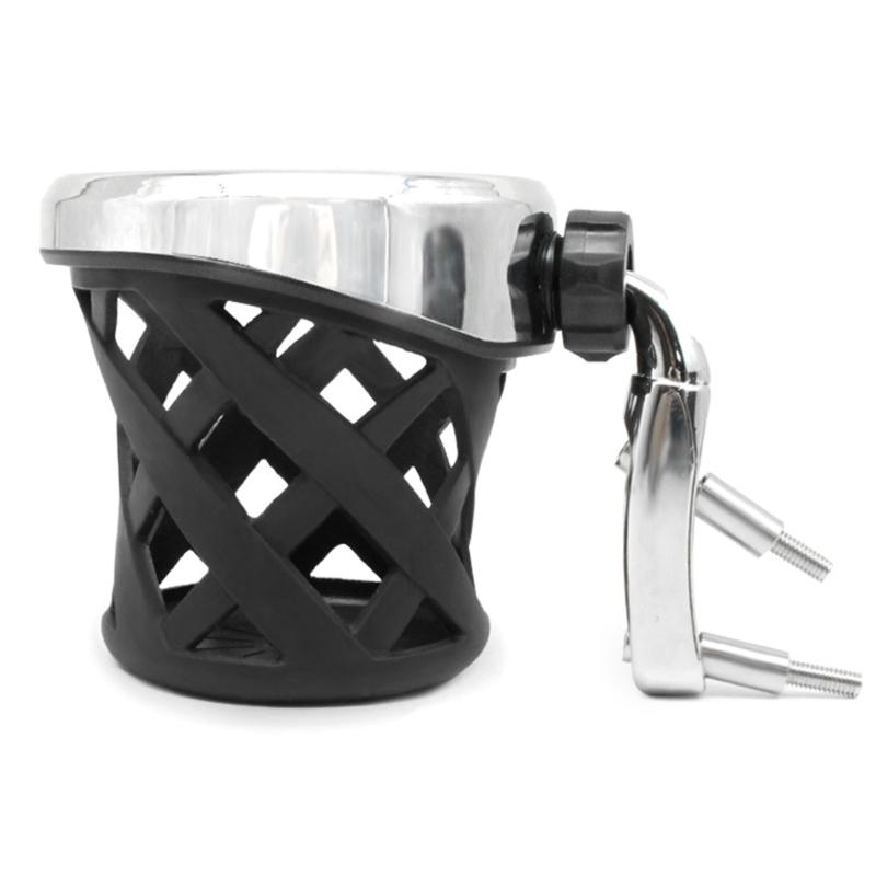 Bike Drink Cup Mount with Bar Bracket and Open Base Cup Frame Modification Part for Gl1800 F6B 2018-2022 Commutes, Fuel Stops, and Road Travel Each