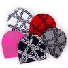 Acrylic Street Style Knit Hat For Men And Women With Letter Embellishments Chain