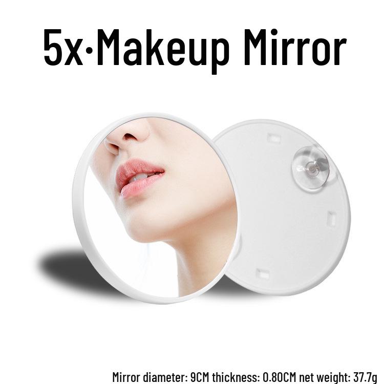 Portable 5x/10x HD Beauty Makeup Mirror with Suction Cup