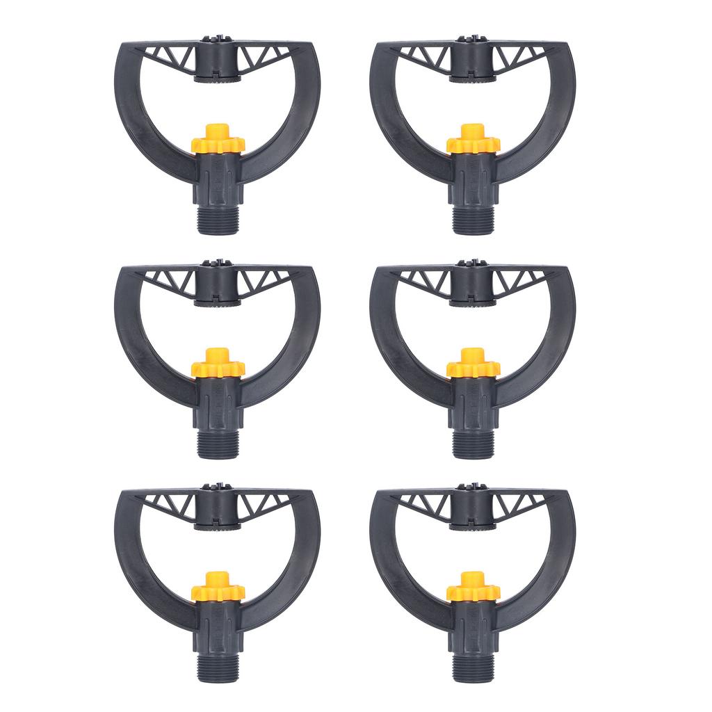6pcs Irrigation Sprinkler Nozzle G3 4 Male Thread Plastic Black for Agricultural Base Greenhouse