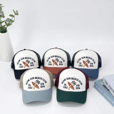 Dámská Pánská Denní Klobouk Sluneční Plážová Síťovaná Baseballová Čepice