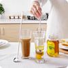 Stainless Steel Long Handle Stir Spoon Designed For Effortless Mixing In Cocktails And Teas