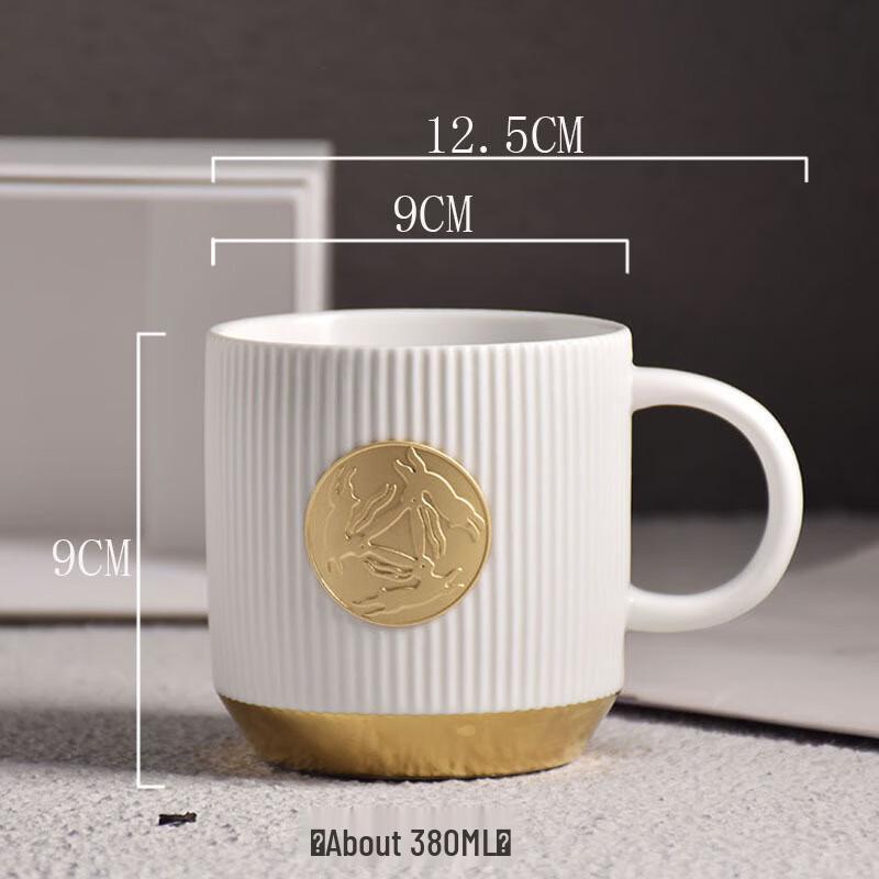 Duoli Gold-Plated Ceramic Mug
