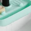 Faucet Splash Proof Drain Rack, Anti Slip Countertop Pad, Kitchen Cloth, Sponge Wiping Drain Storage Rack
