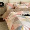 Mei Yun Ge Autumn/Winter Retro Nordic Style 100% Cotton Coarse Thickened Pure Cotton Four-Piece Set