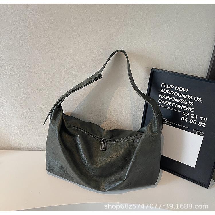 European Beauty Bag New Large-capacity Underarm Wrap Dumpling Bag Fashionable Large-capacity Tote Bag Simple Shoulder Bag