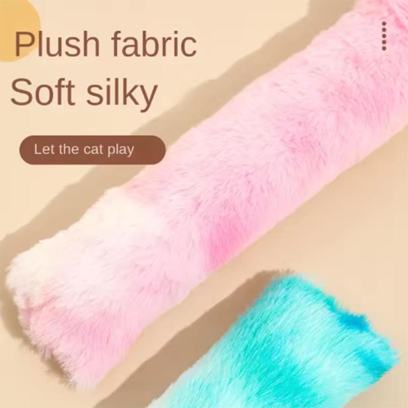 Cat plush gradient pillow toy chewing and teasing sticks, teething sticks self-entertainment cat toy pillow