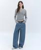 Woman Women'S Tencel Wide Denim Pants [Light Indigo]