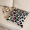 L-Leopard Print Cushion Cover Fabric Soft Furnishing,Pillowcase, Cushion Cover, Sofa Pillow, Home Decoration