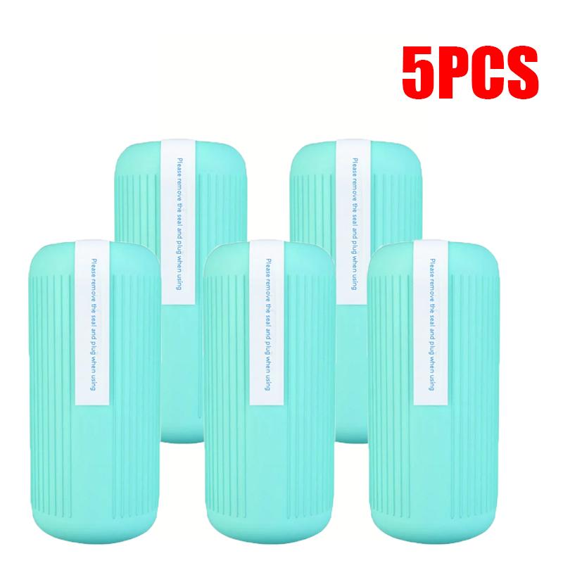 1/2/3/5 Pcs Toilet Cleaner Automatic Toilet Cleaner Gel Sterilizing Deodorizing Dirt-Removing Supply Toilet Toilet Cleaner