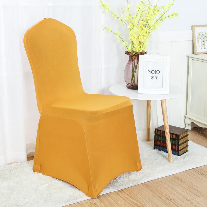 

Однотонный стрейчевый чехол для стула на конец года для свадеб и банкетов Universal Size