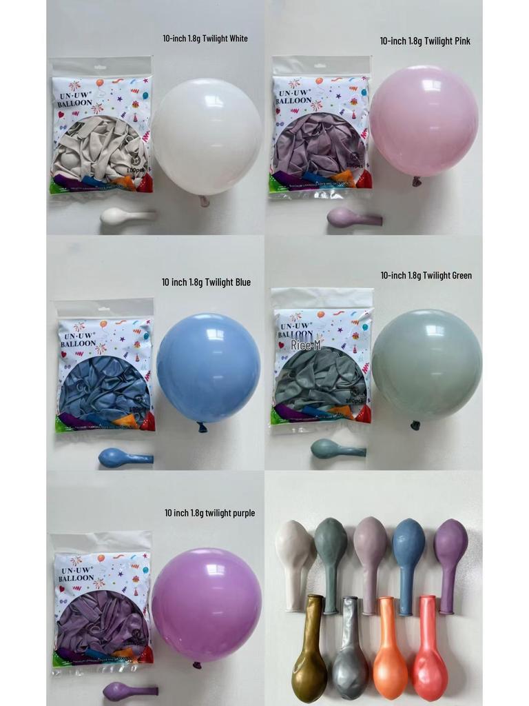 Retro Twilight 10-Inch Morandi Latex Balloons (180g) for Photography & Festival Decoration