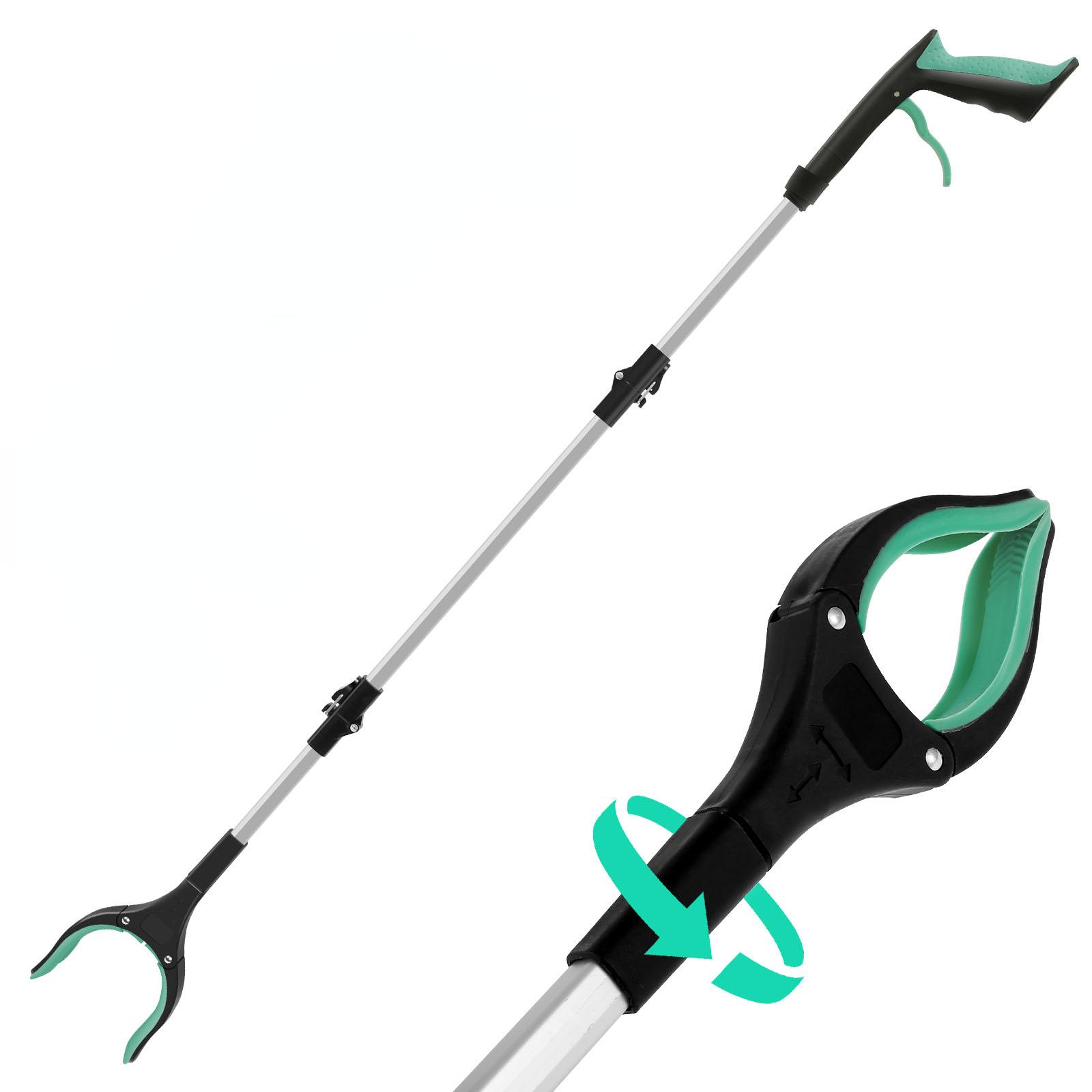 

Захват для мусора Палка-захват Удобный помощник Захват Складной захват для мусора Портативный захват Инструмент для сбора Захват Вспомогательное средство для захвата зелёный