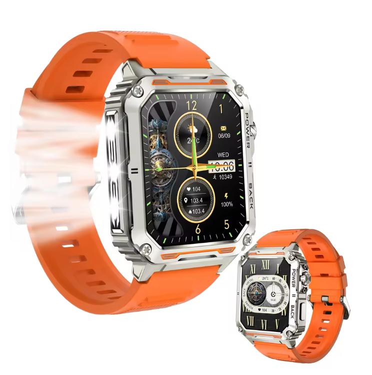 

2026 New Outdoor Military Grade Smart Watch IP68 Heart Rate Health Monitoring Bluetooth Call GPS Trajectory Tracking Smart Watch