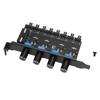 PC Fan Hub 4 Knob 8 Channels 4PIN Interface 72W PCI Bracket Cooling Fan Speed Controller For CPU Chassis HDD VGA PWM