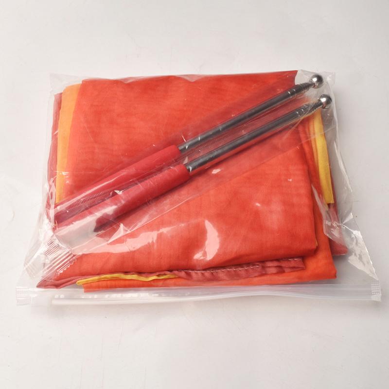 Belly Dance Props Flag Church Performance Accessories 190*140Cm Gradual Colors Belly Dance Props Semicircle Flags With Sticks