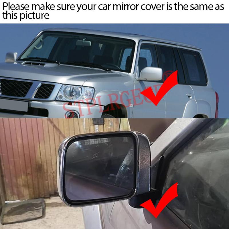 For Nissan Patrol Safari Y61 1997-2013, Left and Right Electric Side Mirror Parts with Heating Plate (Left Hand Right Hand)