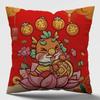 Year of The Dragon New National Trendy Versatile Sofa Pillows Home Living Room Seat Cushions Short Plush Cute Pillows
