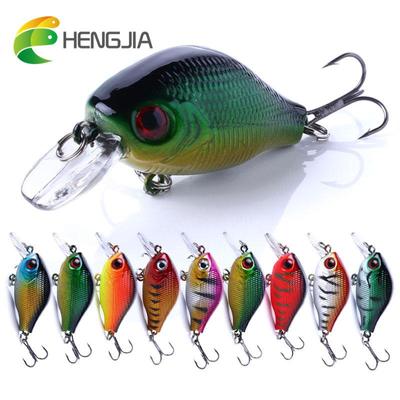 HENGJIA 0,3 uncji/2,16 cala Plastikowa przynęta typu Crankbait do rzeki Stream Realistyczna przynęta na szczupaki Bass Trout Bait Part 4