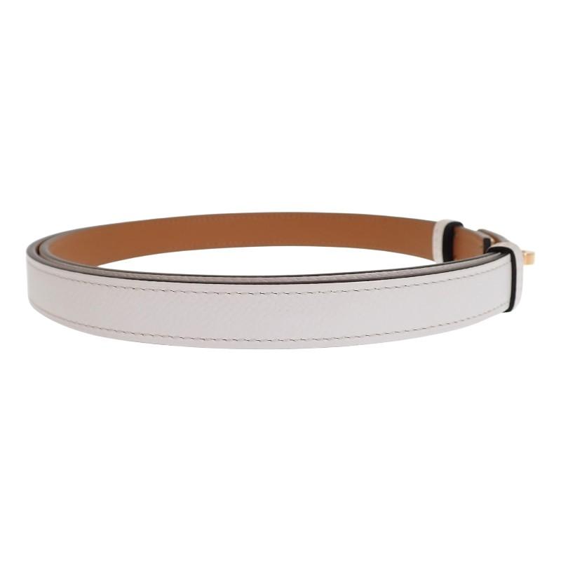 HERMES H069853CD01 cinturón blanco Epsom Mujer