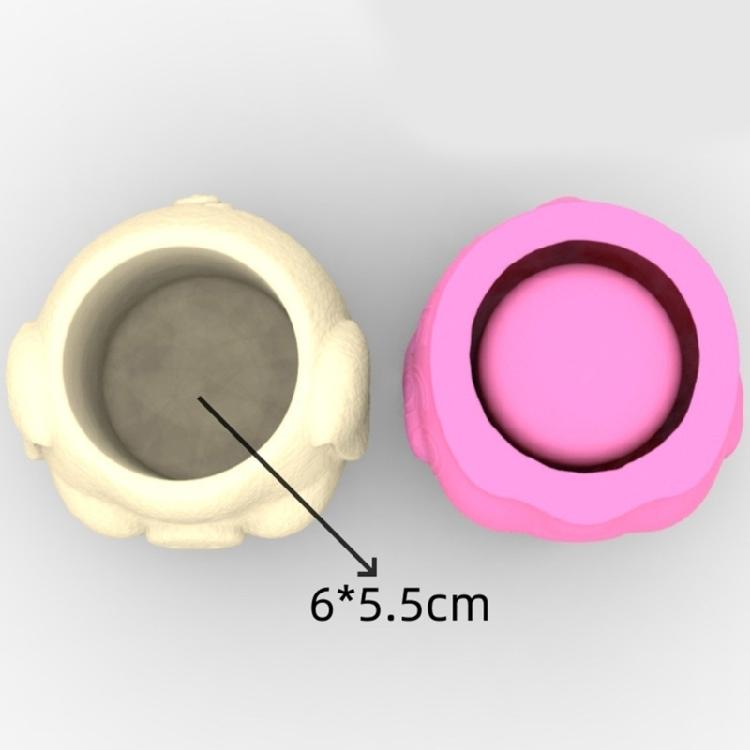 Pig Shaped Concrete Moulds DIY Vase Molds Silicone Material for DIY Hand-Making